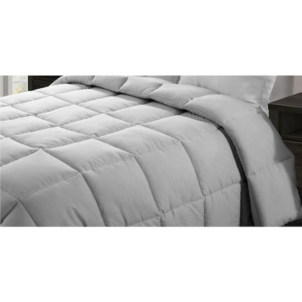 Home Dynamix Jill Light Gray Solid Queen Comforter Hdmfs 459 The Home Depot