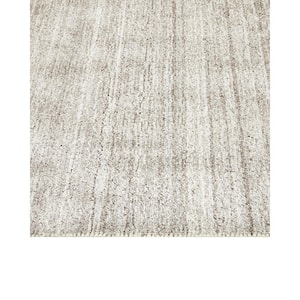 Halsey Contemporary Solid Linen 9 ft. x 12 ft. Hand-Knotted Area Rug