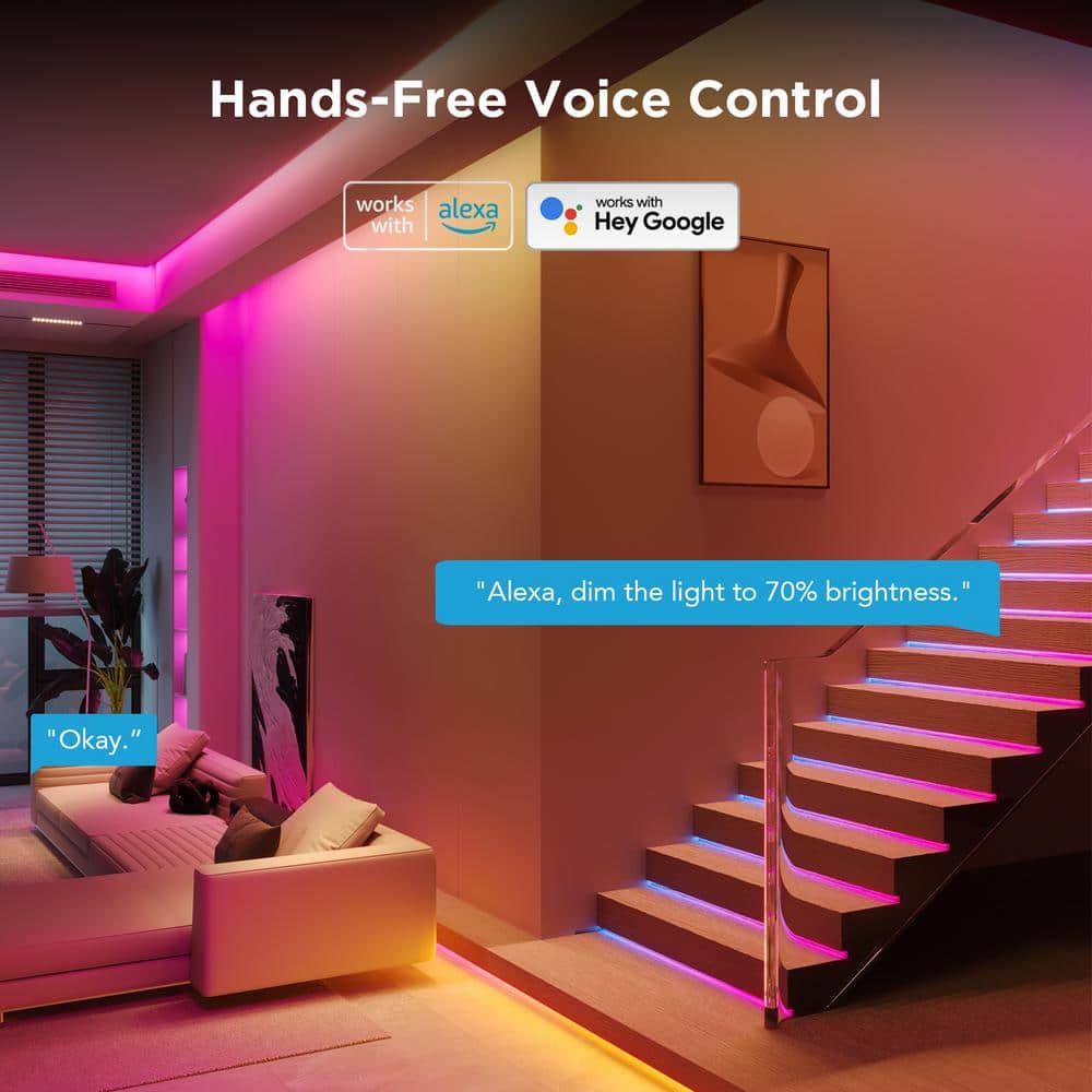 Govee 9.8ft Color-Changing Wi-Fi LED Strip Lights