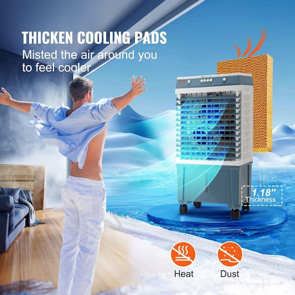 MELEZOOM 1800 CFM Windowless 3-Speed Portable Air Conditioner for