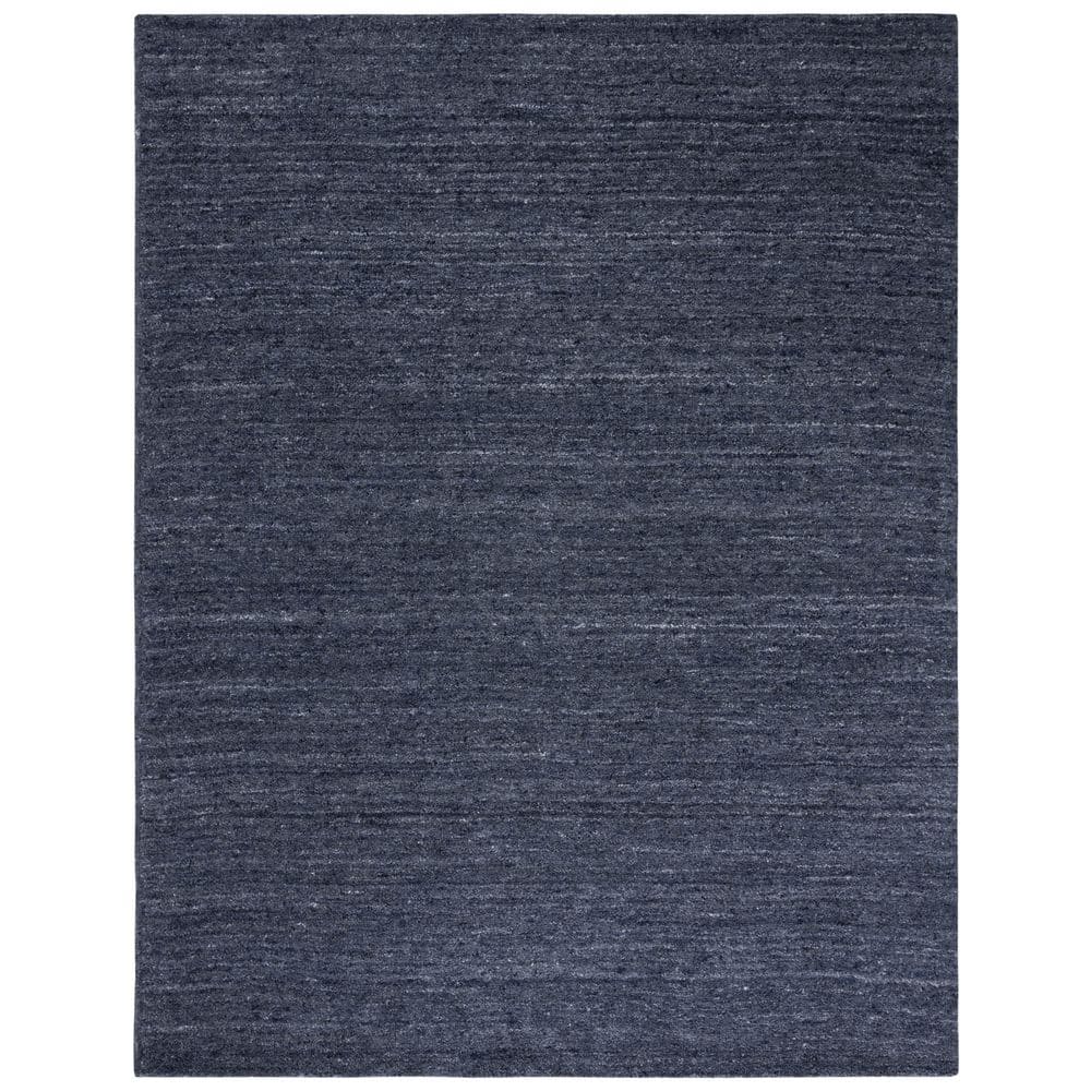 Handmade Black Wool Tufted Rectangular 8' x 10' Area Rug