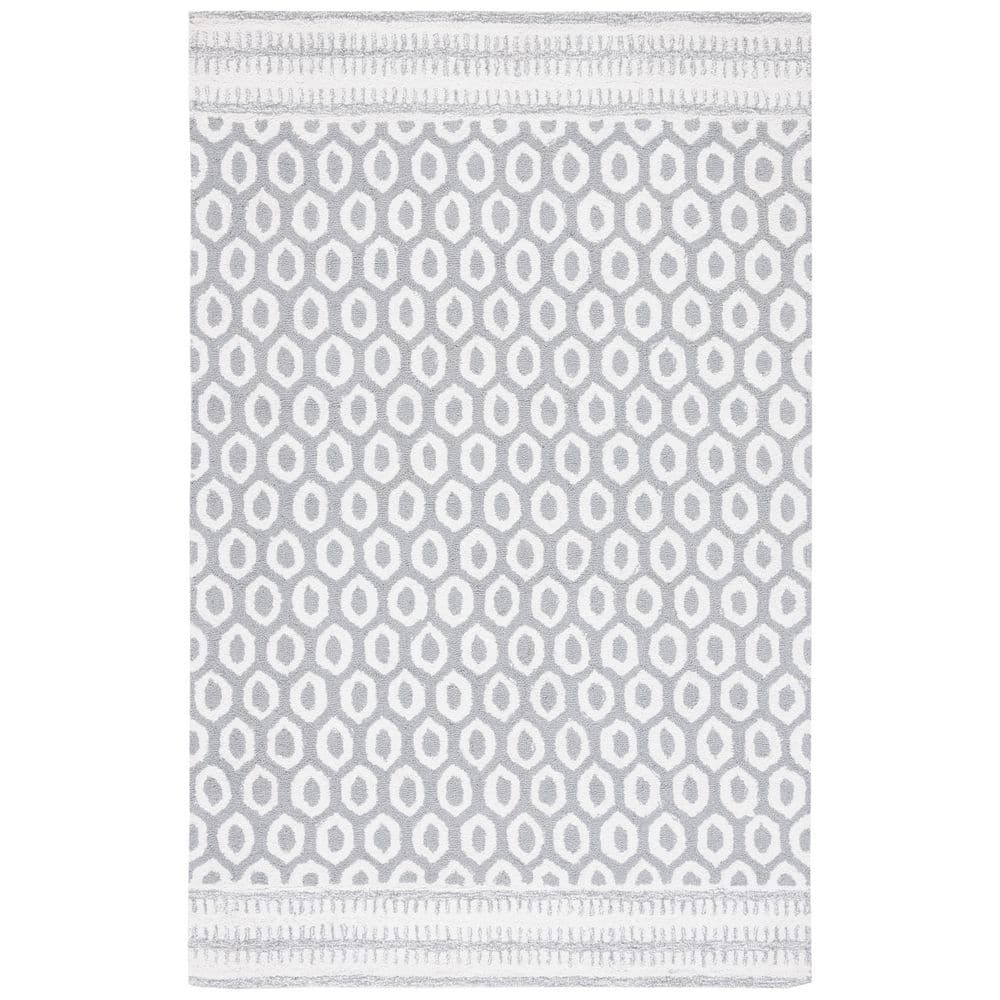 Capri 3 ft. x 5 ft. Ivory/Gray Border Lattice Area Rug price history on PriceWatchPro