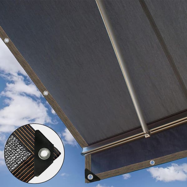 Angel Sar 14 ft. x 20 ft. 50% Black Shade Cloth, Durable