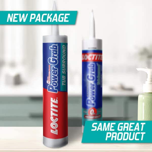 Power Grab Tub Surrounds Instant Grab 9 oz. Latex Construction Adhesive White Cartridge