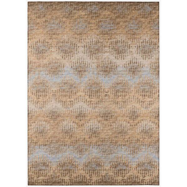 Addison Rugs Bravado Beige 9 ft. x 12 ft. Geometric Indoor/Outdoor