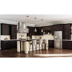 Franklin Stained Manganite Plywood Shaker Assembled Kitchen Cabinet Matching Toe Kick 96 in W x 0.125 in D x 4.5 in H