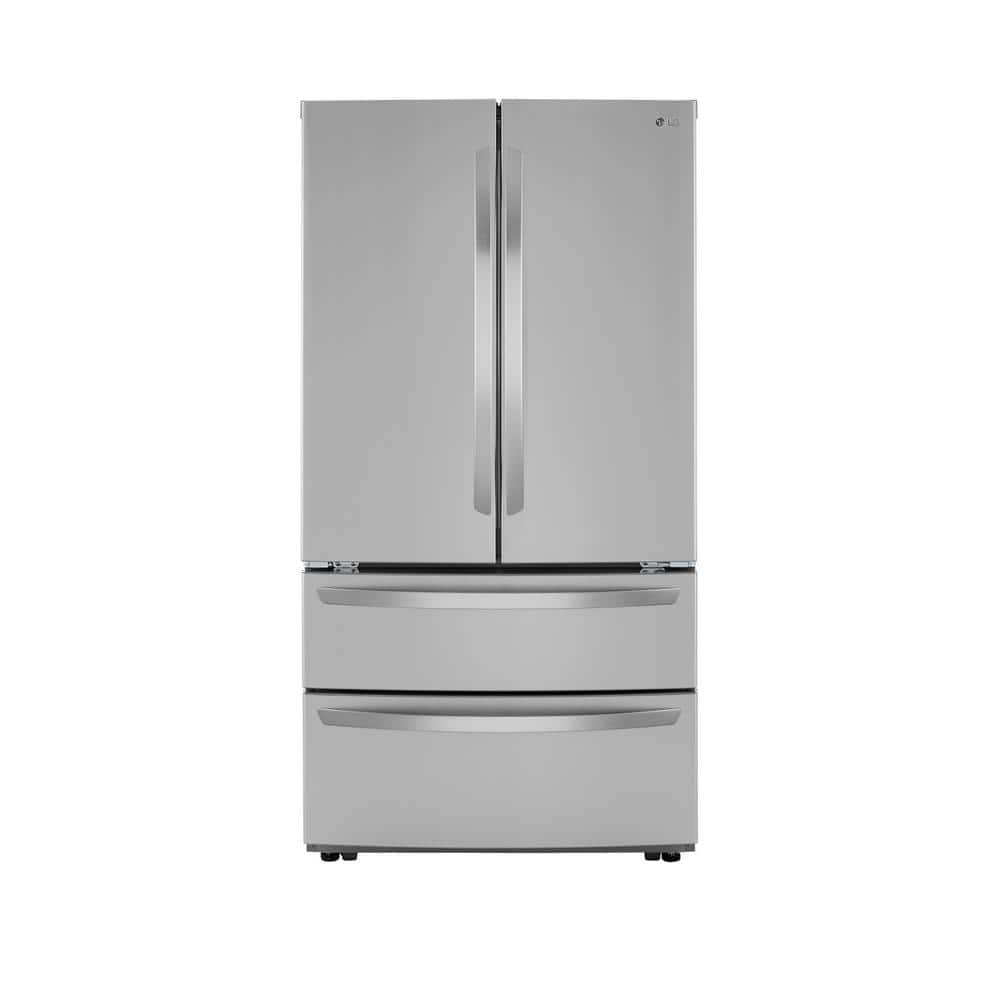 LG 27 cu. ft. 4-Door French Door Refrigerator with Internal Water Dispenser in PrintProof Stainless Steel