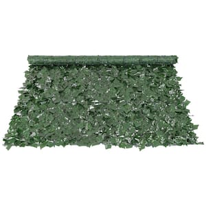 Artificial Green Wall 59 in. x 98 in. Plastic Ivy Privacy Garden Fence Screen Greenery Faux Hedges Vine Leaf