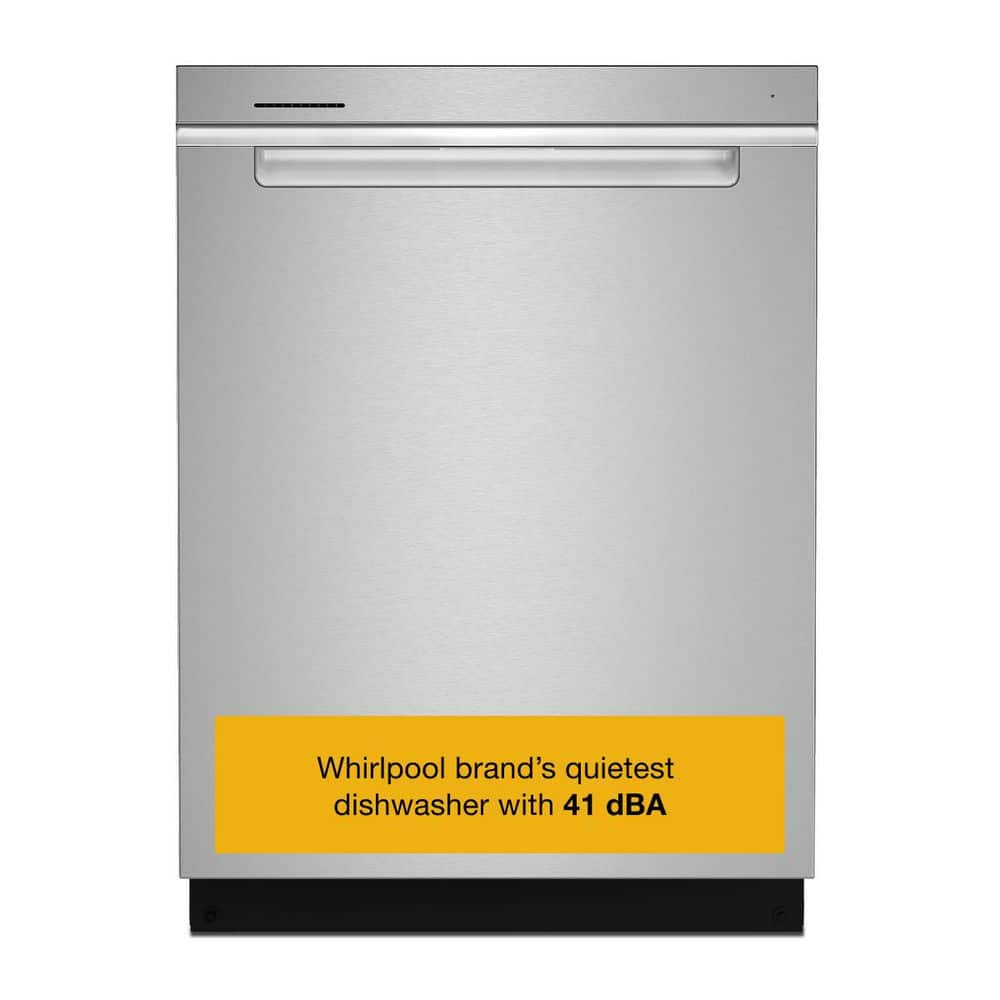 24 in. Built-In Tall Tub 41 dBA Dishwasher in Fingerprint Resistant Stainless Steel with Washing 3rd Rack
