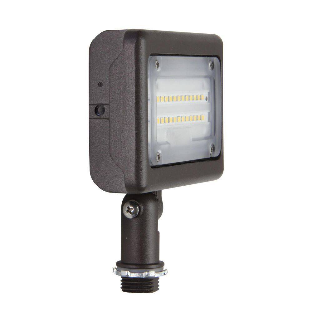Slim Flood 15-Watt Equivalent 1630 Lumen 109° Bronze Integrated LED Flood Light 1-Pack Knuckle Mount price history on PriceWatchPro
