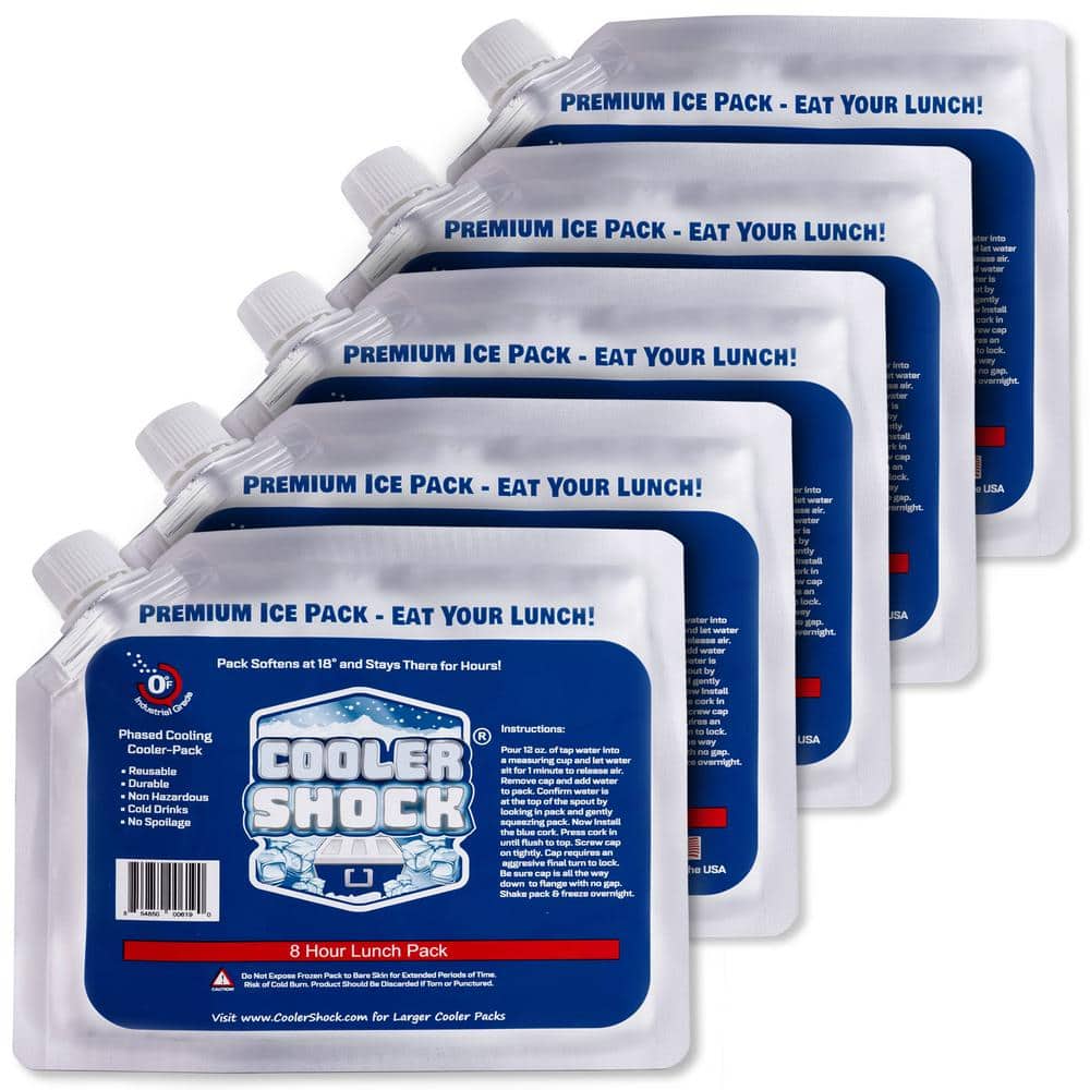 Lunch Box Size Reusable Long Lasting Cold Freezer Ice Packs for Camping Gear, Fishing, Road Trips and Beach (5-Pack) price history on PriceWatchPro