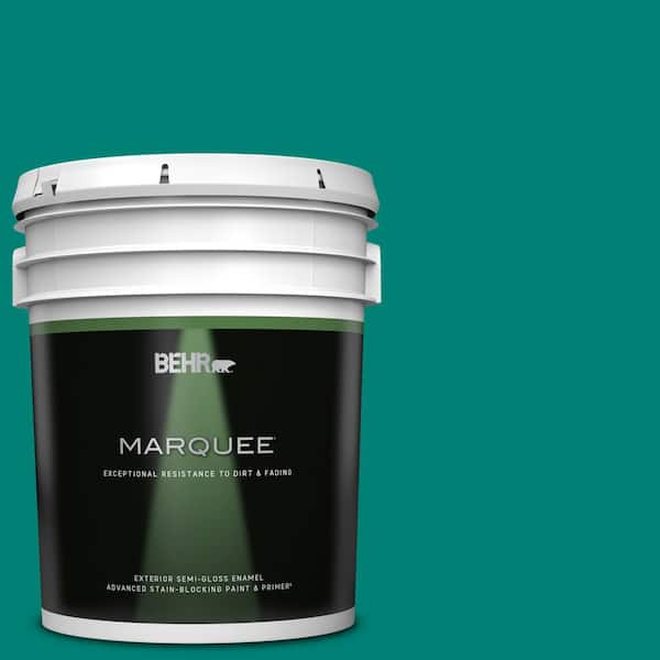 BEHR MARQUEE 5 gal. Home Decorators Collection #HDC-WR14-9 Green Garlands Semi-Gloss Enamel Exterior Paint & Primer