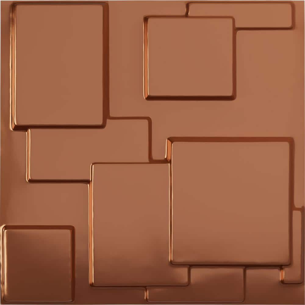 "19-5/8""W x 19-5/8""H Gomez EnduraWall Decorative 3D Wall Panel, Copper (12-Pack for 32.04 Sq.Ft.)" price history on PriceWatchPro