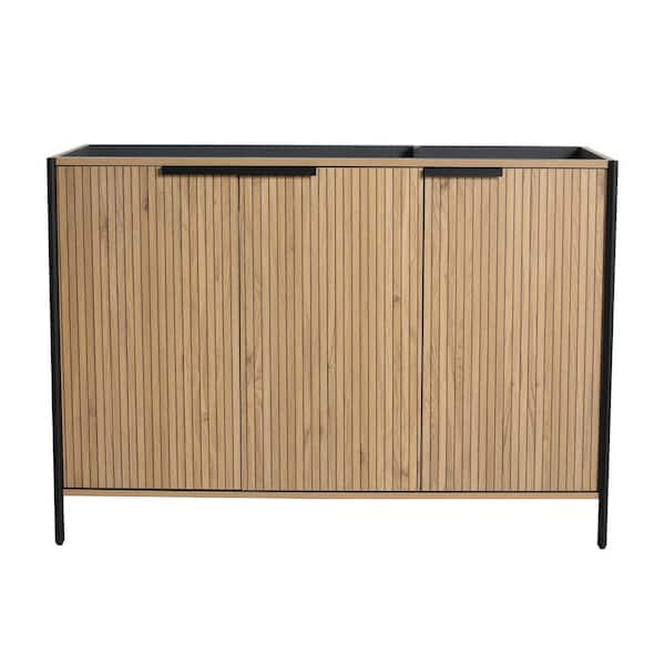 Midsummer 46.88 in. W x 19.5 in. D Freestanding Bath Vanity Cabinet without Top in Light Coffee Unassembled