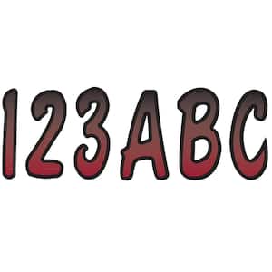 Series 200 Registration Kit Cursive Font with Top to Bottom Color Gradations in Burgundy/Black