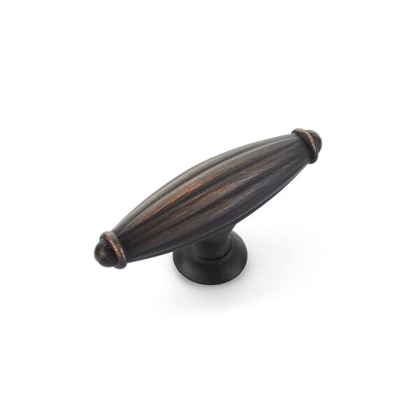 Richelieu Hardware Madeleine Collection 2-9/16 in. (65 mm) x 13/16 in. (20 mm) Brushed Oil-Rubbed Bronze Traditional Cabinet Knob