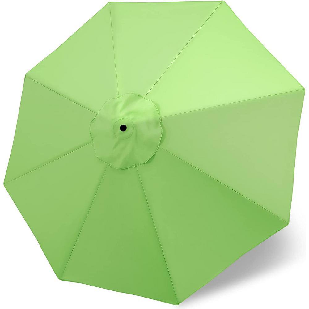 Patio Umbrella 9 ft Replacement Canopy for 8 Ribs-Soft Green, Market Umbrel