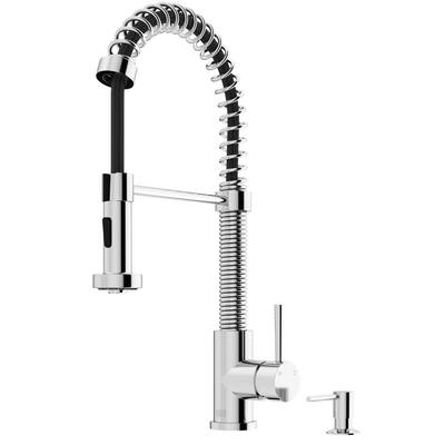 Details about Edison Single-Handle Pull-Down Sprayer Kitchen Faucet in Chrome by VIGO Details about Edison Single-Handle Pull-Down Sprayer Kitchen Faucet in Chrome by VIGO