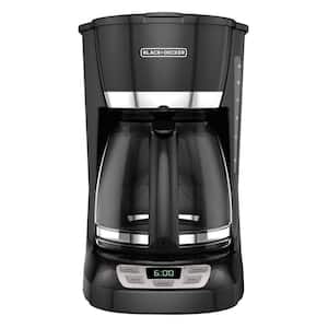 12-Cup Programmable Drip Coffee Maker in Black