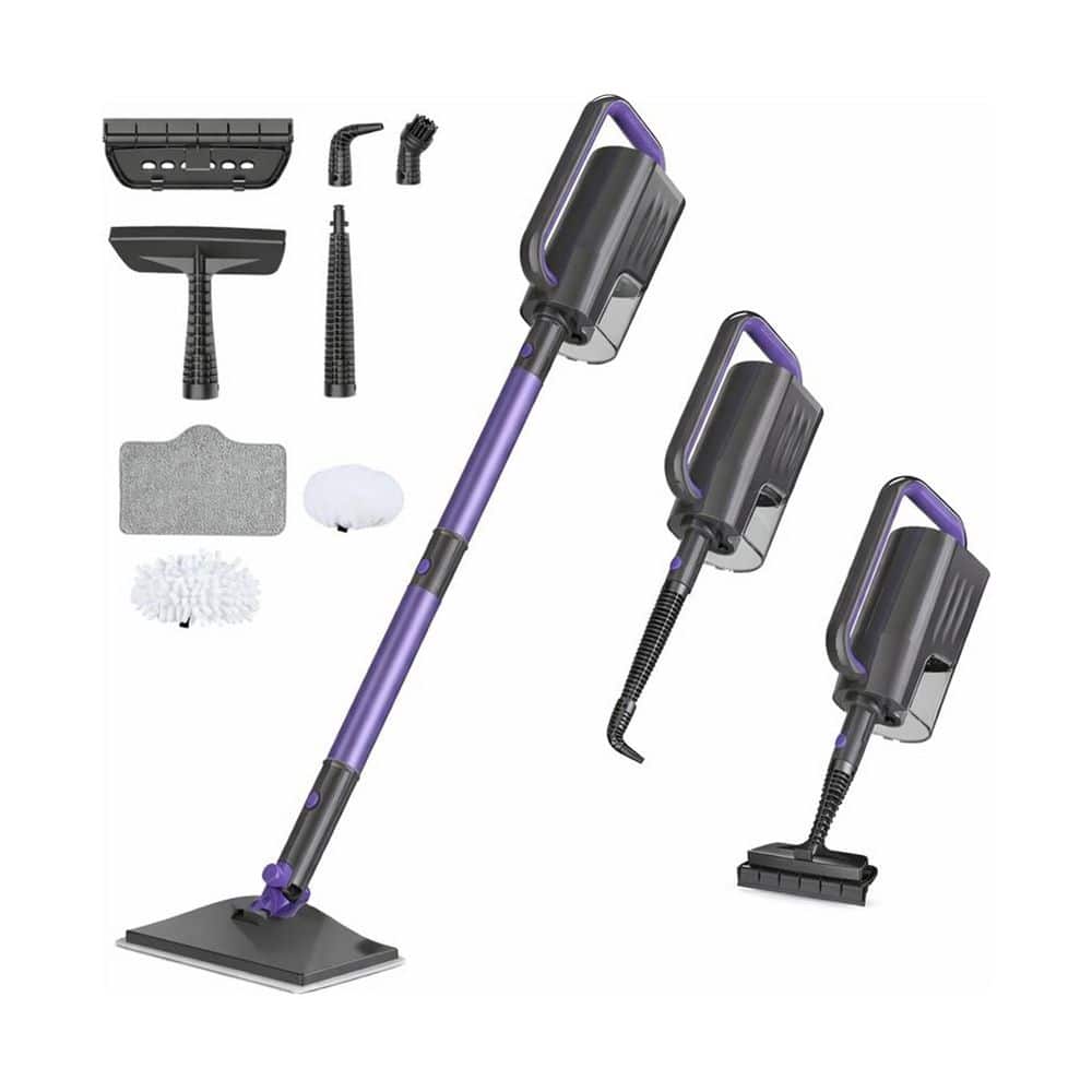 Corded Steam Steam Cleaner w 400ML Tank, 2 Washable Pads, 23FT Cord for Sealed Hardwood Floors, Marble, Stone, Purple price history on PriceWatchPro