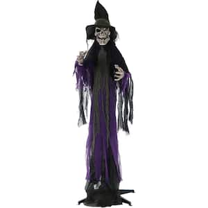6 ft. Skeleton Witch Halloween Prop