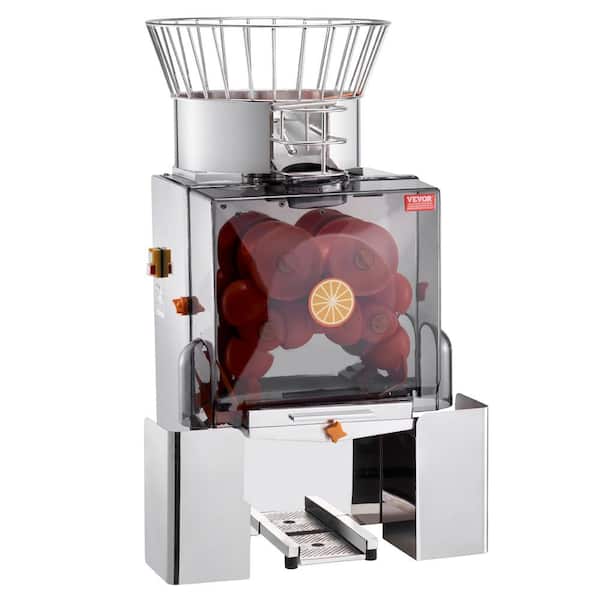 VEVOR Commercial Orange Juicer Machine, 120W Automatic Feeding Juice Extractor, Stainless Steel Juice Extractor Sliver