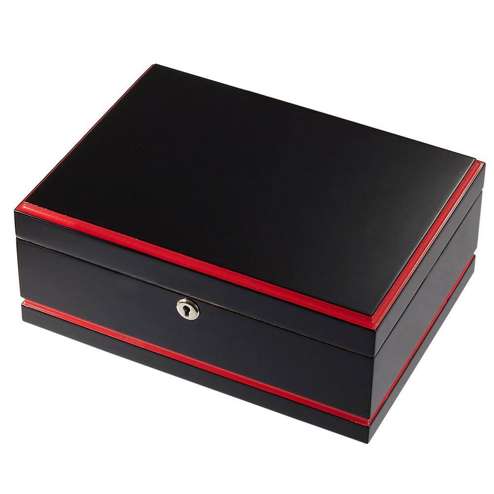 Visol Hydra Black and Red Cigar HumidorVHUD706 The Home Depot