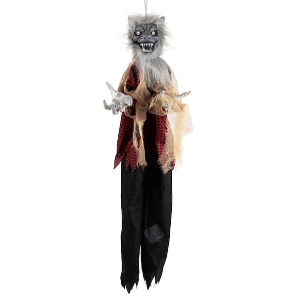 Animated Motion Activated Werewolf Halloween Decoration-4 ft.