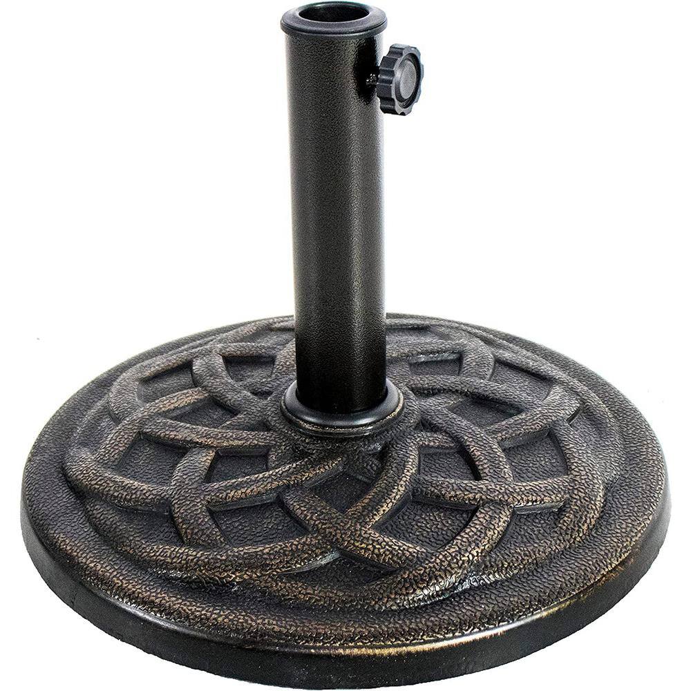 21 lbs. Patio Umbrella Base in Bronze