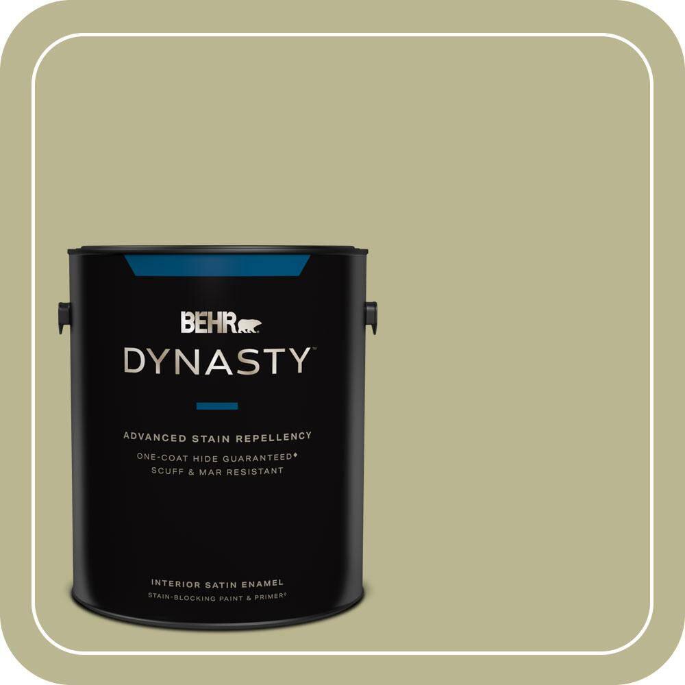1 gal. #MQ6-56 Lichen One-Coat Hide Satin Enamel Interior Stain-Blocking Paint and Primer price history on PriceWatchPro