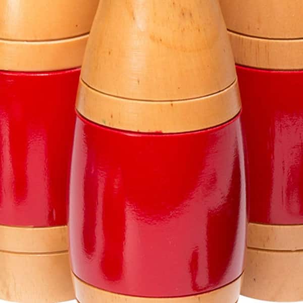 Trademark 11 in. Wooden Lawn Bowling Set 80-LB11 - The Home Depot