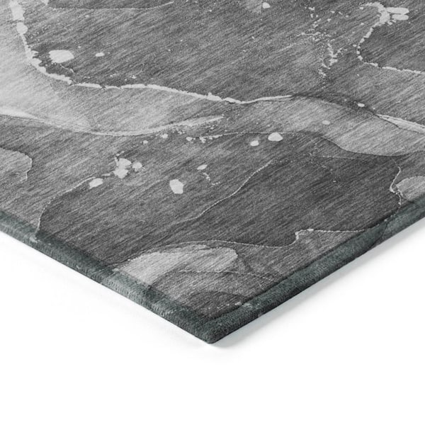 Chantille ACN522 Gray 1 ft. 8 in. x 2 ft. 6 in. Machine Washable Indoor/Outdoor Geometric Area Rug