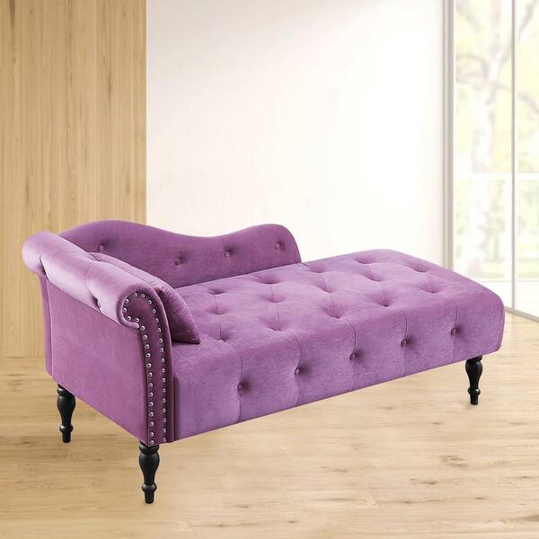 purple velvet recliner