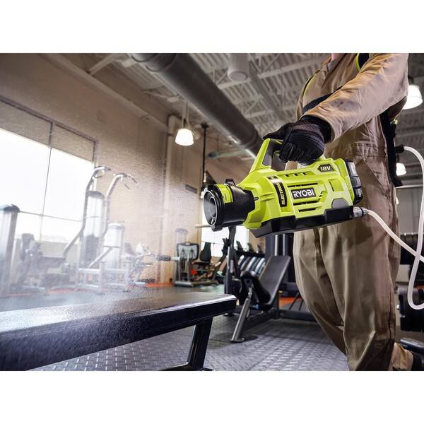 RYOBI ONE+ 18V Cordless Electrostatic Gal. Sprayer w/ Extra (2) Low  (1)  High Nozzles, (2) 2.0 Ah Batteries,  (1) Charger P2870-A13 The Home Depot