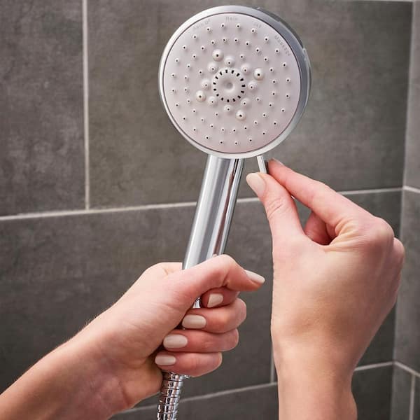 Amfibisch Luchtvaart wrijving GROHE Vitalio 5-spray 7 in. Dual Shower Head and Handheld Shower Head in  Chrome 26520000 - The Home Depot