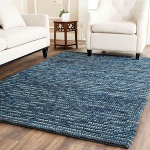 Bohemian Dark Blue/Multi 6 ft. x 9 ft. Striped Area Rug