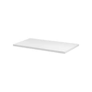 SUMO 31.5 in. W x 11.8 in. D x 0.98 in White MDF Decorative Wall Shelf without Brackets