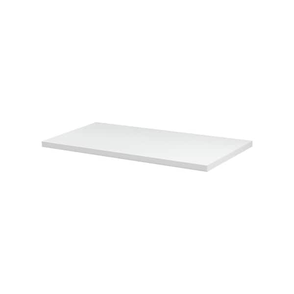 SUMO 31.5 in. W x 11.8 in. D x 0.98 in White MDF Decorative Wall Shelf without Brackets