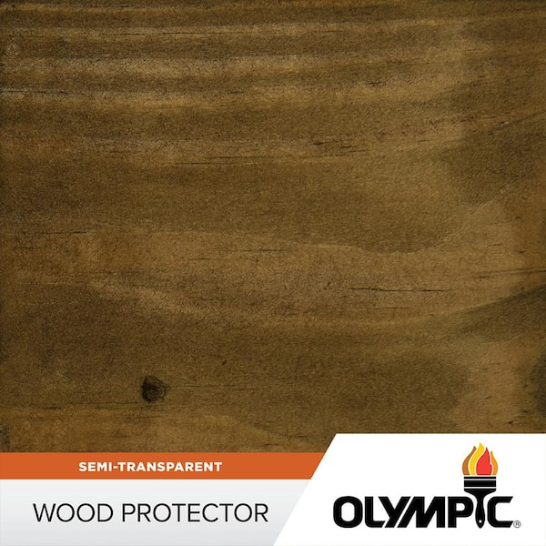 Olympic Wood Protector 1 gal. ST-2001 Black Oak Exterior Semi-Transparent Stain Plus Sealer in One