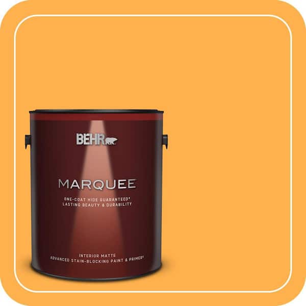 BEHR MARQUEE 1 gal. #P250-6 Splendor Gold Matte Interior Paint & Primer