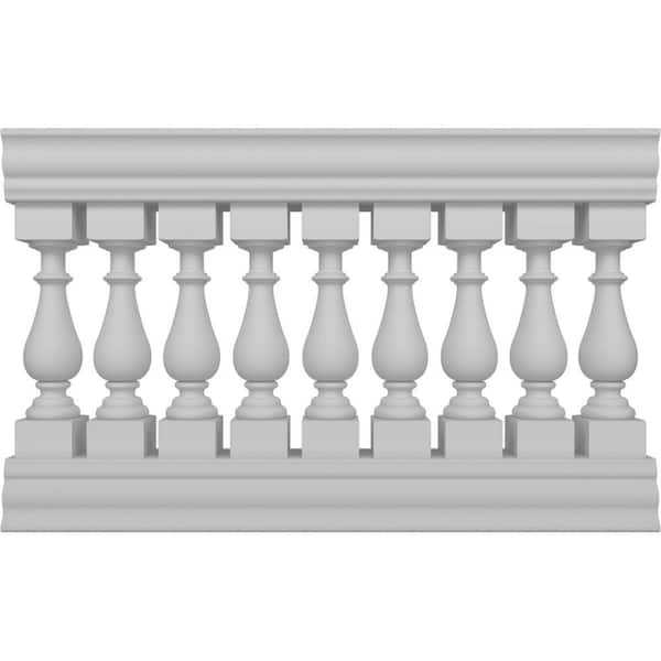 Ekena Millwork Fiberthane Traditional Balustrade 48 in. L x 33 in. H Fiberglass Railing Kit