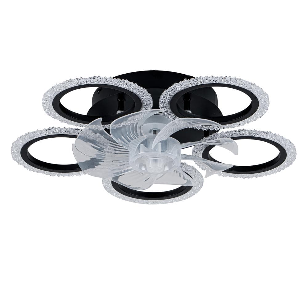20'' Modern Ceiling Fan with Lights and Remote Control, 6 Speeds, 3 Light Color Low Profile Flush Mount Ceiling Fan price history on PriceWatchPro