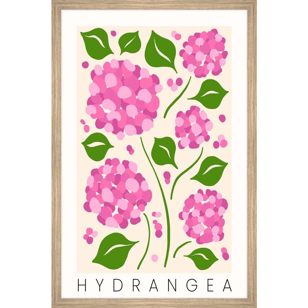 Hydrangea by Marmont Hill Framed Nature Art Print 30 in. x 20 in.