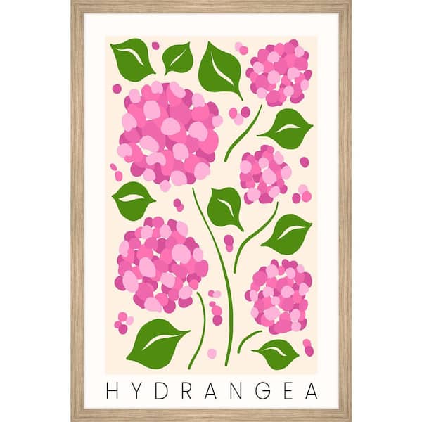 Unbranded "Hydrangea" by Marmont Hill Framed Nature Art Print 30 in. x 20 in.