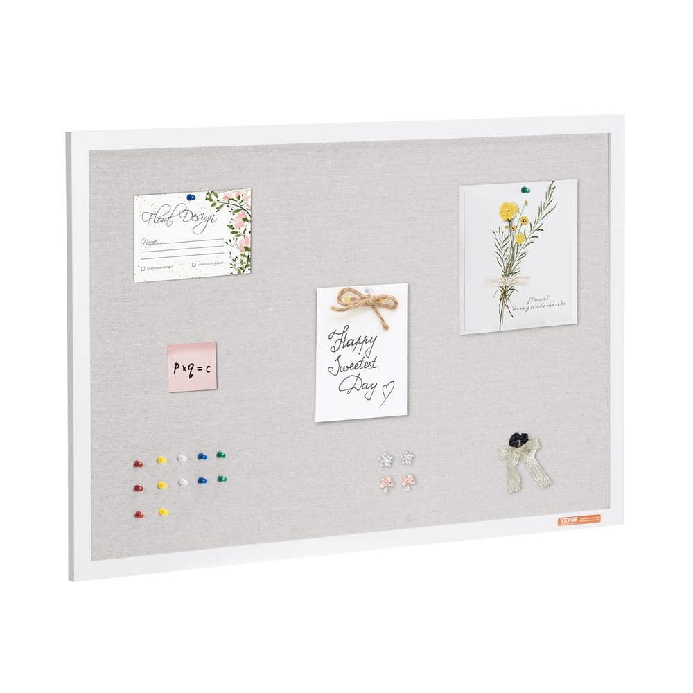 36 in. L x 24 in. W Monthly Calendar Whiteboard and Cork Board Combo w/ Aluminum Frame Bulletin Board Framed Memo Board