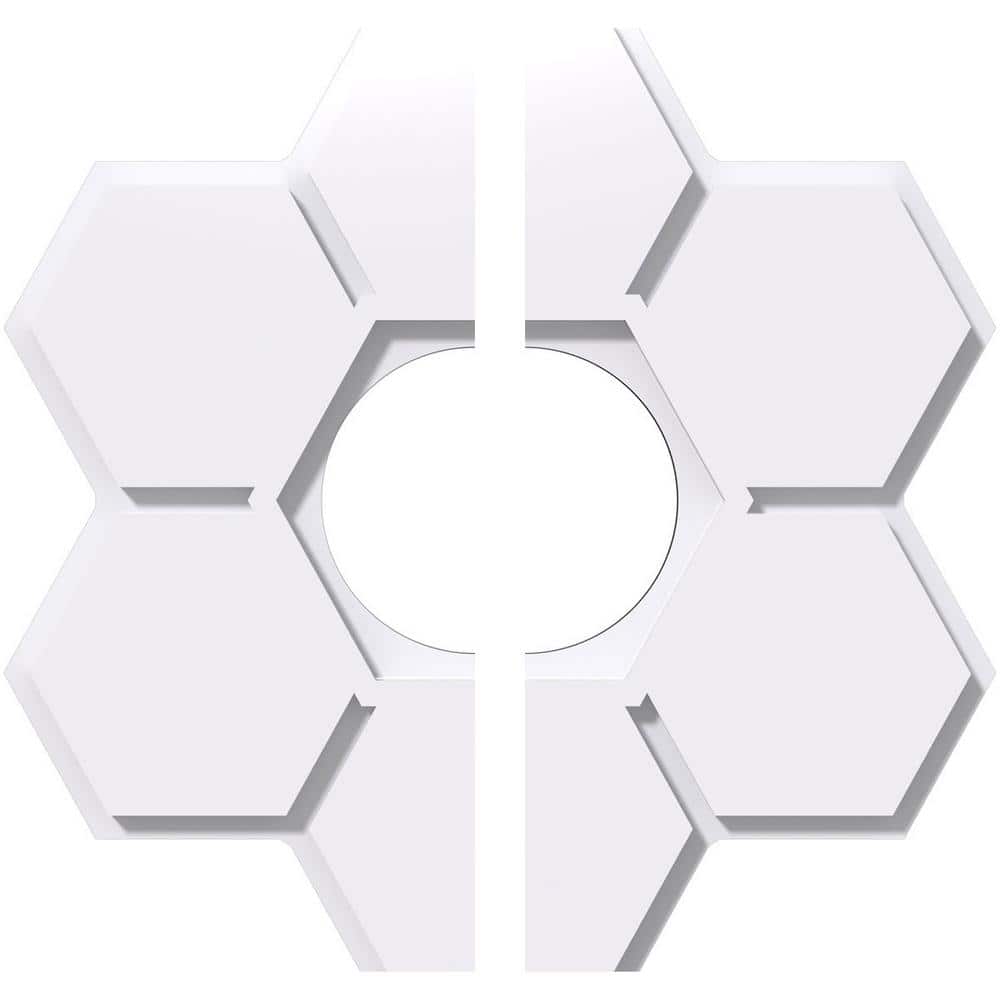 1 in. P X 4-3/4 in. C X 14 in. OD X 4 in. ID Daisy Architectural Grade PVC Contemporary Ceiling Medallion, Two Piece price history on PriceWatchPro