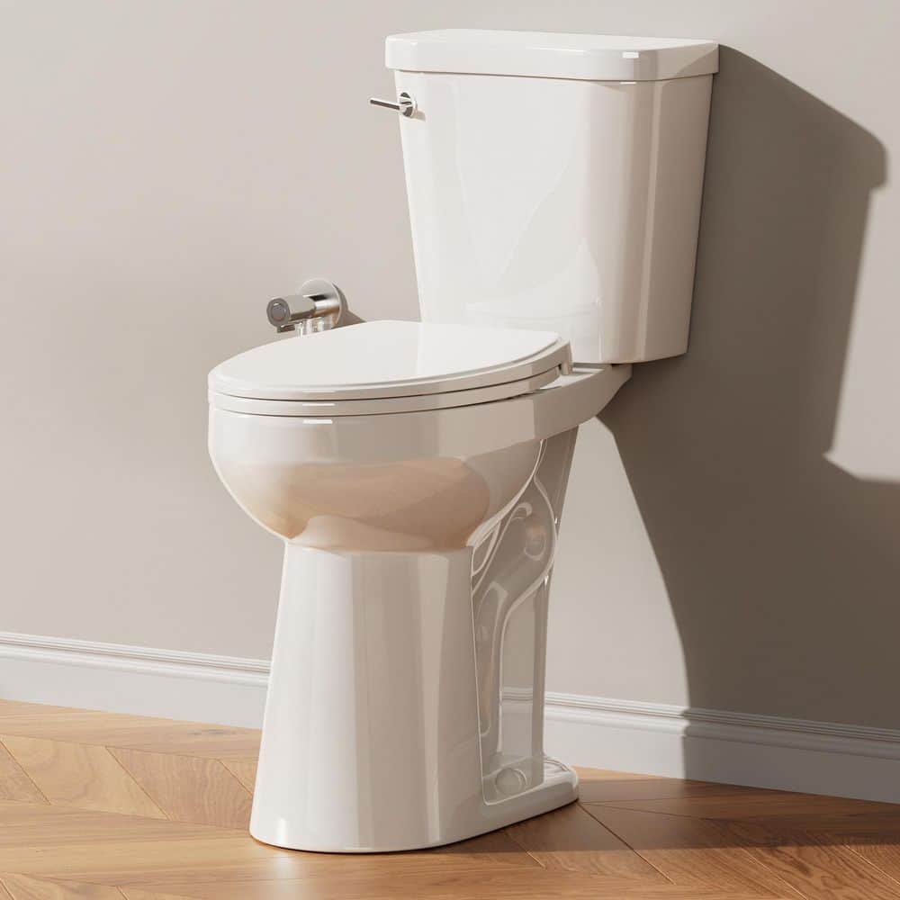21 in. Extra Tall Toilet, White 2-Piece High Toilet with Elongated Bowl, Single Flush 1.28 GPF, Soft-Close Seat Included price history on PriceWatchPro
