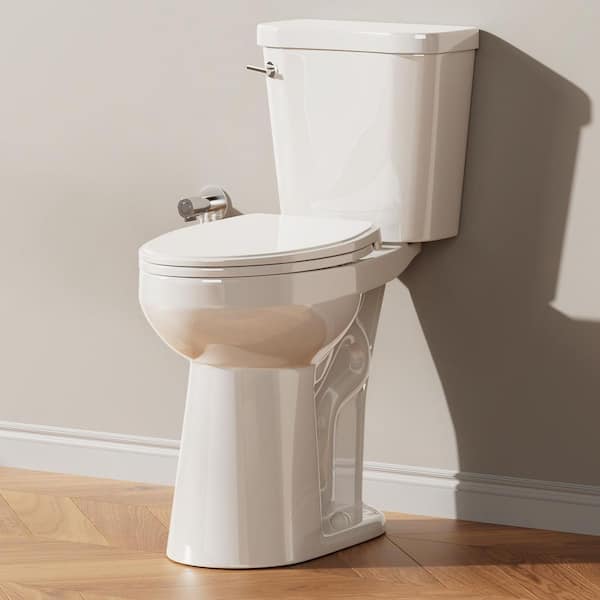 21 in. Extra Tall Toilet, White 2-Piece High Toilet with Elongated Bowl, Single Flush 1.28 GPF, Soft-Close Seat Included
