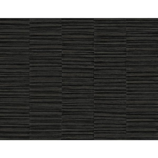 Seabrook Designs 60.75 sq. ft. Graphite Forssa Embossed Vinyl Unpasted Wallpaper Roll