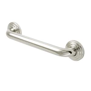 Restoration 12 in. x 1-1/4 in. Grab Bar in Polished Nickel